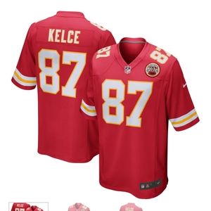 Travis Kelce Kansas City Chiefs Nike Team Game Jersey – Red